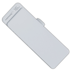 まとめ得 HIDISC USB 2.0 フラッシュドライブ 16GB 白 スライド式 HDUF127S16G2 x [3個] /l