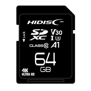 HIDISC super high speed SDXC card 64GB CLASS10 UHS-I Speed class3 A1 correspondence HDSDX64GCL10V30 /l