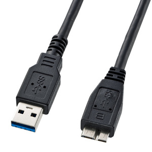 まとめ得 サンワサプライ　USB3.0マイクロケーブル(A-MicroB)1.8m　KU30-AMC18BK x [2個] /l