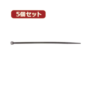 まとめ得 YAZAWA 5個セット束ねるバンド 150mm 黒 20本入 FTC150K20X5 x [2個] /l