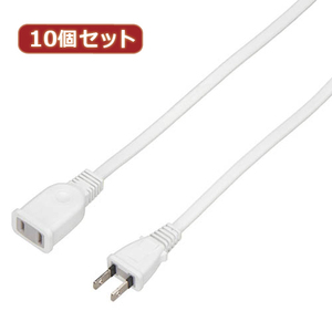 まとめ得 YAZAWA 10個セット 延長コード1個口2m ホワイト HSL102WHX10 x [2個] /l