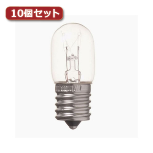 YAZAWA ナツメ球 T20 E17 5W クリア10個セット T201705CX10 /l