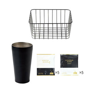  summarize profit B&W basket entering vacuum tumbler & coffee set 1-1-0037 x [2 piece ] /l