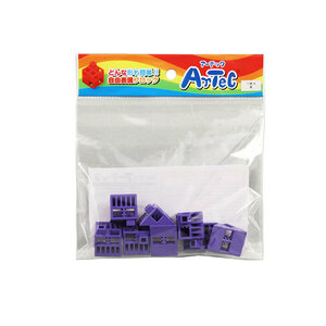 まとめ得 ARTEC Artecブロック 三角A 8P 紫 ATC77808 x [8個] /l