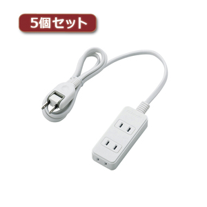 まとめ得 5個セットエレコム 電源タップ(雷ガード付き) T-KS02-2310WH T-KS02-2310WHX5 x [2個] /l