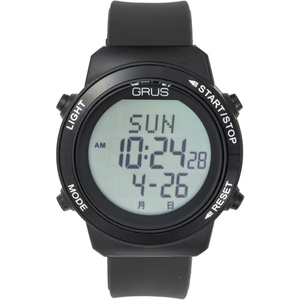 まとめ得 GRUS 腕時計 歩幅計測 ウォーキングウォッチ GRS001-02 x [2個] /l