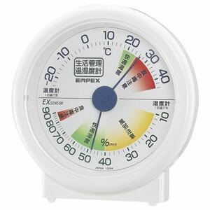 まとめ得 EMPEX 生活管理 温度・湿度計 卓上用 TM-2401 ホワイト x [2個] /l