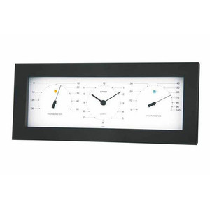 まとめ得 EMPEX置き掛け兼用 MONO 温度計・時計・湿度計 MN-4841 ホワイト x [2個] /l
