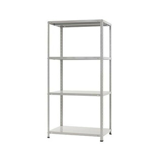  steel rack KT-5 4 step interval .875× depth 600× height 1800mm white gray /a