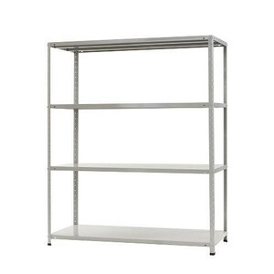  steel rack KT-7 4 step interval .1500× depth 600× height 1800mm white gray /a