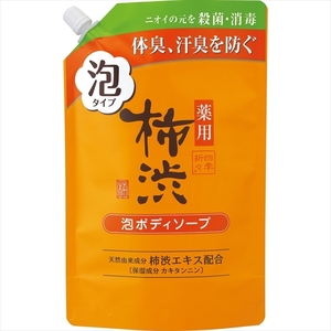 まとめ得 四季折々　薬用　柿渋　泡ボディソープ　詰替 　 熊野油脂 　 ボディソープ x [4個] /h