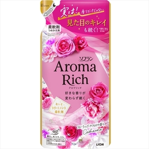 まとめ得 ソフランアロマリッチ　キャサリン　つめかえ用　３８０ｍｌ 　 ライオン 　 衣料用洗剤 x [12個] /h