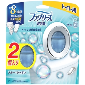 まとめ得 ファブリーズＷ消臭トイレ用消臭剤　ブルー・シャボン２個パック 　Ｐ＆Ｇ 　芳香剤・トイレ用 x [4個] /h