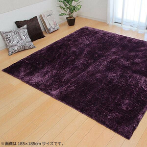 ラグ カーペット 『ラルジュ』 パープル 約200×250cm(ホットカーペット対応) 3959329 /a