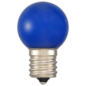 まとめ得 OHM LEDミニボール球装飾用 G30/E17/1.2W/3lm/青色 LDG1B-H-E17 14 x [5個] /a