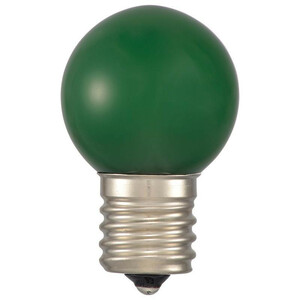 まとめ得 OHM LEDミニボール球装飾用 G30/E17/1.2W/4lm/緑色 LDG1G-H-E17 14 x [3個] /a