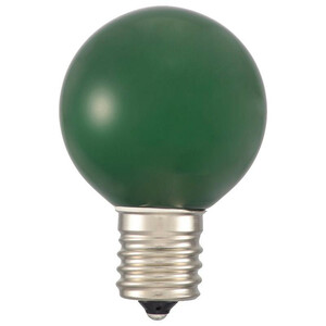 まとめ得 OHM LEDミニボール球装飾用 G40/E17/1.2W/4lm/緑色 LDG1G-H-E17 13 x [3個] /a