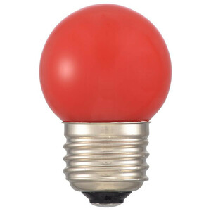まとめ得 OHM LEDミニボール球装飾用 G40/E26/1.4W/9lm/赤色 LDG1R-H 13 x [3個] /a