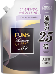 まとめ得 ＦＵＮＳ（ファンス）ラグジュアリー柔軟剤Ｎｏ８９　大容量つめかえ用１２００ｍｌ 　ボディソープ x [10個] /h