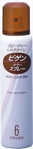 まとめ得 ビゲン　カラースプレー　6　自然な褐色 　 ホーユー 　 ヘアカラー・白髪用 x [4個] /h