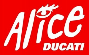 ◇送料無料【全16カラー】ALICE DUCATI ハイクォリティーステッカー◇ドゥカティ ヘルメット タンク ロゴ アリス アリーチェ【No.182】