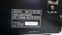 SONY ソニー　DATデッキ　DATレコーダー　デジタル オーディオ テープ　Model PCM-2800　■　ジャンク_画像8
