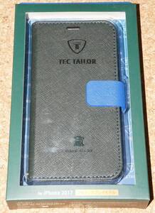 ★新品★ELECOM iPhone X/XS レザーカバー TEC TAILOR 本革 スナップ付き グリーン