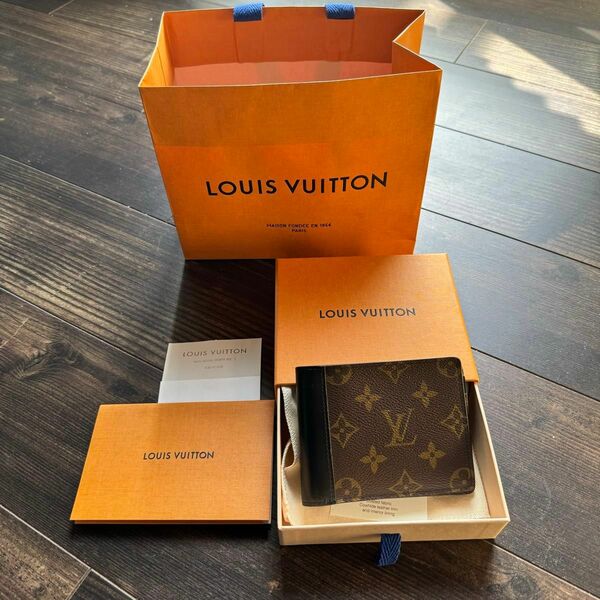 美品 LOUIS VUITTON ポルトフォイユ ミュルティプル M69408 ルイヴィトン