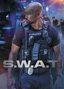 送料無料　スワット　LAPD SWAT Tシャツ ブラック L サバゲー