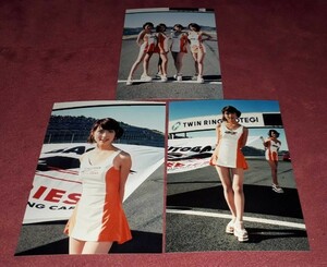 山口五和　写真　Lサイズ　3枚　1999年　レースクイーン　アイドル　タレント
