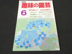 本 No1 02244 NHK 趣味の園芸 1986年6月号 サツキ ハナショウブ キウイ 盆栽 カエデ ケヤキ 多肉植物 エスキナンサス わたしの花づくり 他