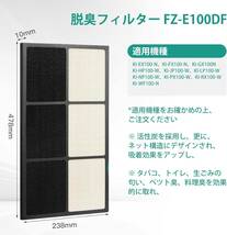 WeChip FZ-E100HF集じんフィルターFZ-E100DF 脱臭フィルター HEPAフィルター 加湿空気清浄機用 交換 消耗品 1セット入り _画像5