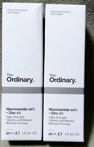 ■送料無料■2本組 The Ordinary ナイアシンアミド10% + 亜鉛1% 30ml ジオーディナリー ジ・オーディナリー