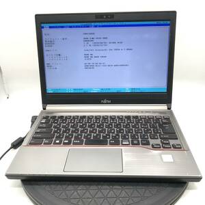 【BIOS起動】ジャンク 2016年式 LIFEBOOK E736/P FMVE1002D CPU Celeron-3955U メモリ4GB HDD SSDなし 13.3型 中古 PC ノートパソコン 基盤