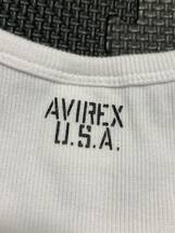 ★AVIREX アビレックス Tシャツ ホワイト Vネック サーマル_画像1