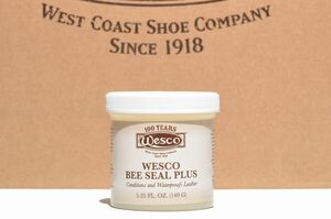 ★ ☆ Смазка для ботинок WESCO Bee Seal Plus (около 149 г) Белые, красные ботинки и кожаные принадлежности ☆ ★