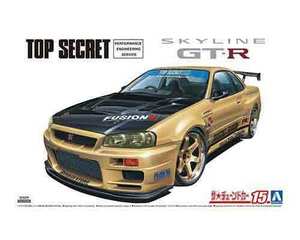 1/24 アオシマ TUNED15 トップシークレット BNR34 スカイライン GT-R '02