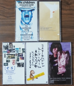 【Mr.Children/シングル×5枚セット】innocent world/Tomorrow never knows/【es】 ～Theme of es～/シーソーゲーム/Everything (It's you)