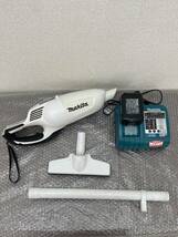 makita/マキタ/充電式クリーナー/18V/掃除機/コードレス/ハイパワー/業務用/家電/カプセル式/ライト付/ホワイト/CL180FD/1213d_画像1