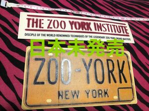 zoo york／日本未発売　激レアステッカー二枚SET 送料無料