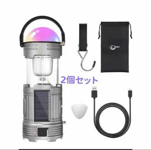 LEDランタン USB充電式 乾電池 ソーラー スマホ充電可 テント アウトドア