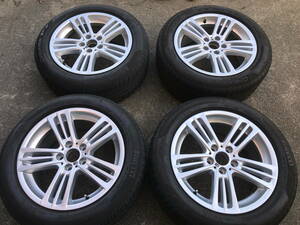 □□2312-218 新車外し 美品！BMW F25 X3 Mスポーツ 純正 18in 8J +43 PCD120 スタースポーク368M PIRELLI ランフラット 245/50R18 4本