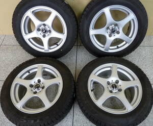 ●●2312-IC9LL Zmei 6.5J 15in +38 PCD100 KENDA ICETEC NEO KR36 175/65R15 9分山 バリ山！ 4本set MINI ミニ アクア ヴィッツ フィット