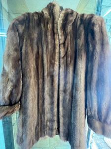 【美品】CARVENFURS カルヴェンファーズ ミンクコート 高級毛皮 ブラウン ファーコート レディース 婦人服 裏地刺繍 ネーム入り