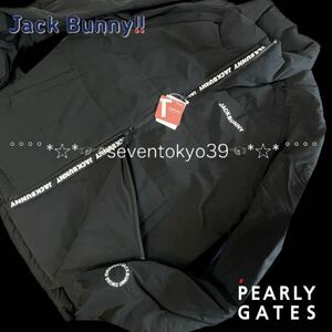 本物 新品 39551216 PEARLY GATES パーリーゲイツ/ジャックバニー 6(LL)超人気 2WAYストレッチ 中綿ブルゾン ベスト 暖かい吸湿発熱素材 