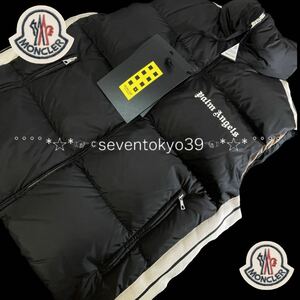 本物 新品 39695122 8MONCLER モンクレール/PALM ANGELSコラボ 2(日本L相当)大人気 限定高級ダウンベスト モンクレールジャパン