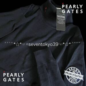 初売り 本物 新品 39758146 PEARLY GATESパーリーゲイツ/5(L) 超人気 抗菌防臭 カシミアタッチ タートルネックセーター しっとり極上の肌触