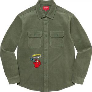 Supreme Gonz Corduroy Work Shirt Green XLサイズ　シュプリーム マークゴンザレス コーデュロイ シャツ 