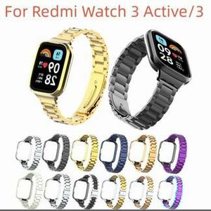 新品 セール Redmi Watch 3 Active Steel Band 金属ベルト ストラップ 黒