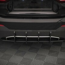 【送料無料】 リアバンパー ディフューザー センター ブラック BMW 4シリーズ G22 G23 2020- クーペ 2ドア リア スポイラー カナード_画像4